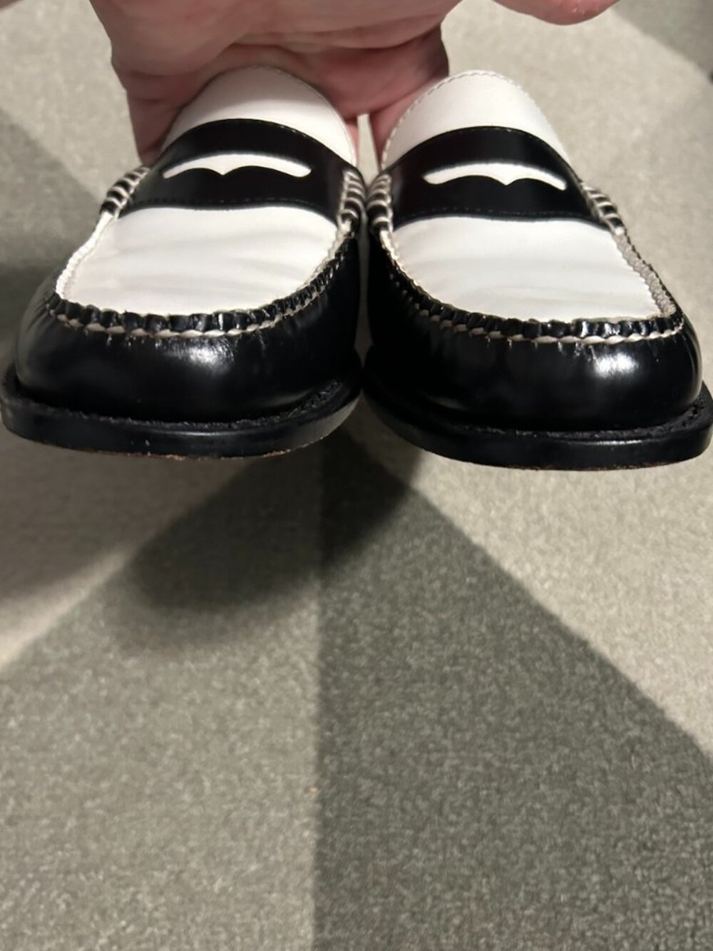 G.H.BASS Leather Weejuns® Wynn Mules Tuxedo Preppy *READ DESCRIPTION Women's 6.5 - Picture 7 of 16